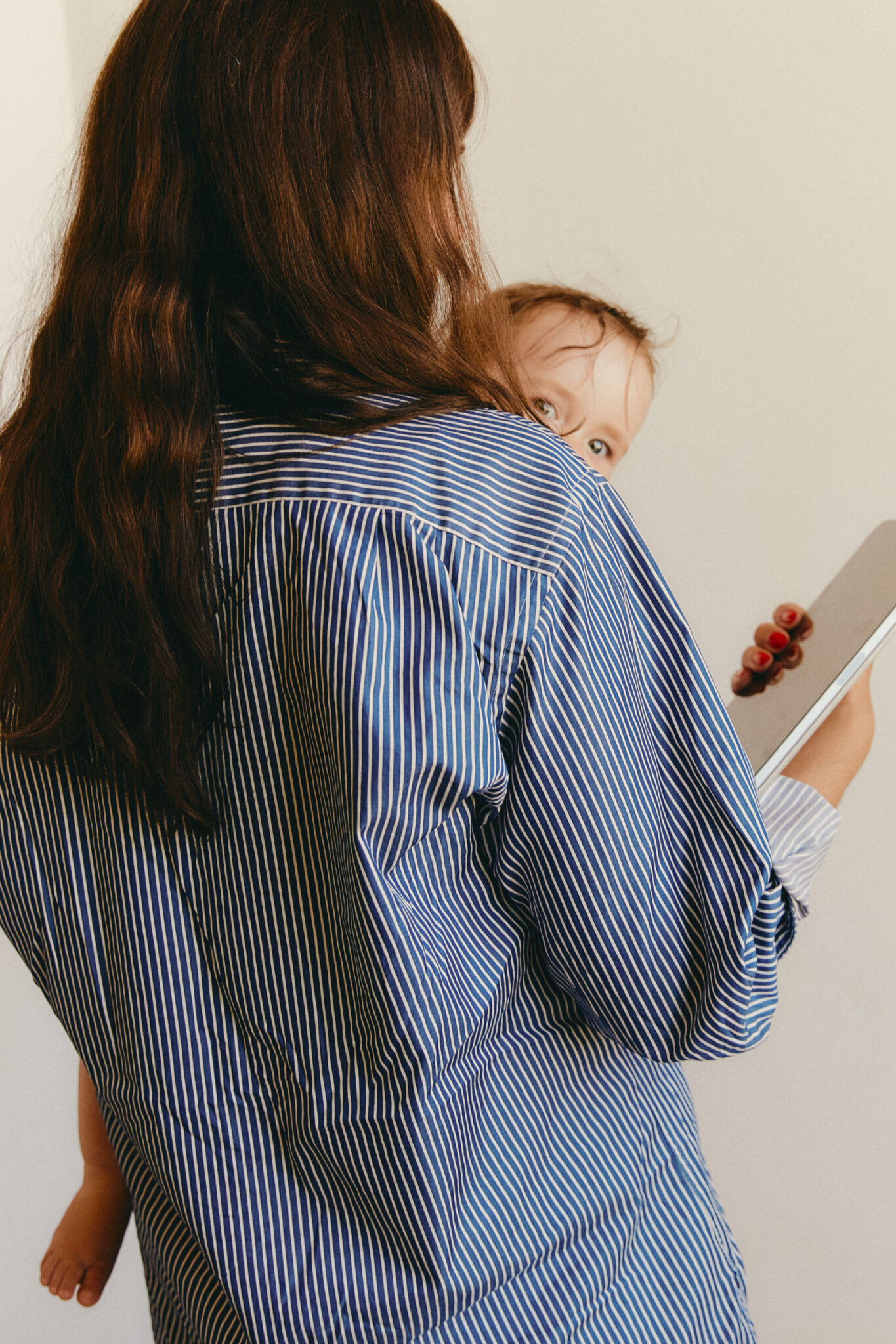woman holding baby